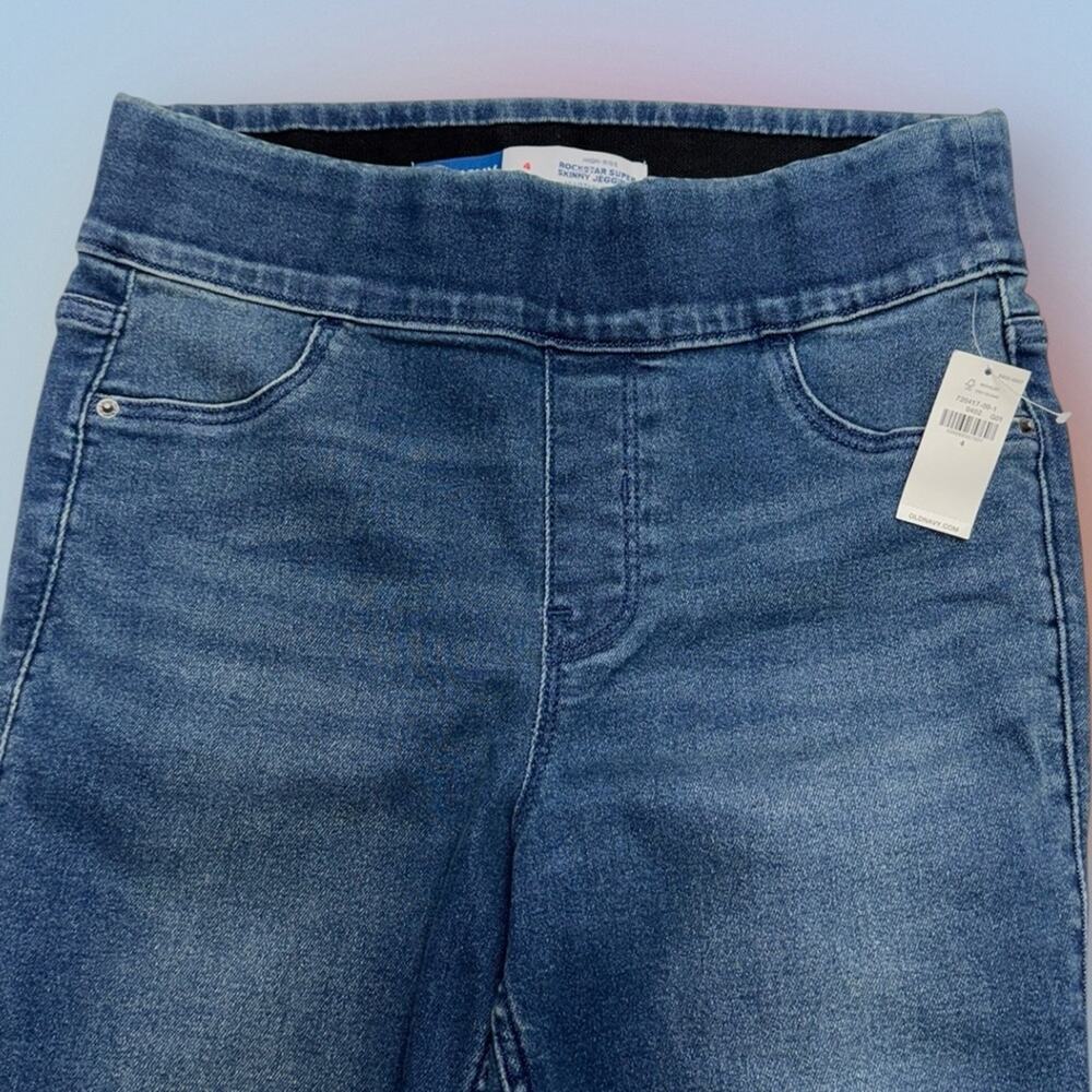 OLD NAVY Women’s 4 ROCKSTAR SUPER SKINNY JEGGINGS Blue Jeans